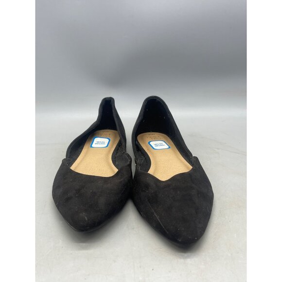 time and tru slip on flats sandals black soft point toe size 8 wide READ - Picture 2 of 6